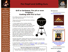 Tablet Screenshot of firepit-and-grilling-guru.com